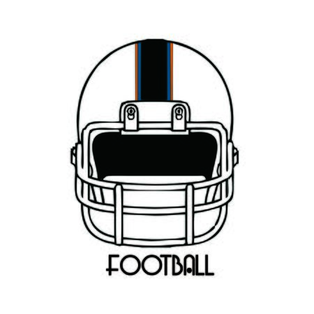 American football sport icon vector illustration designのイラスト素材