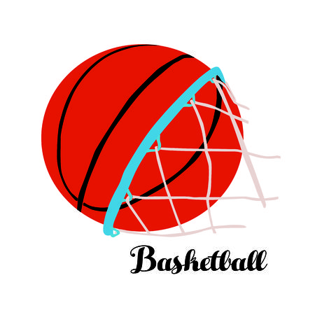 Basket Ball Logo Vectorのイラスト素材
