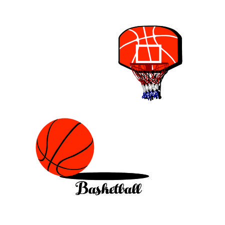 Basket Ball Logo Vectorのイラスト素材