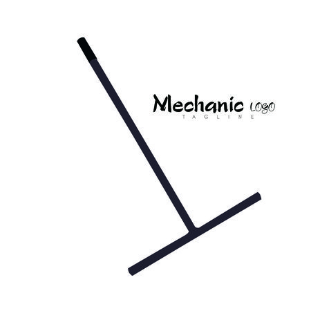 White and black mechanic setのイラスト素材