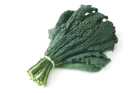 Raw Palm Kale Isolated On White
