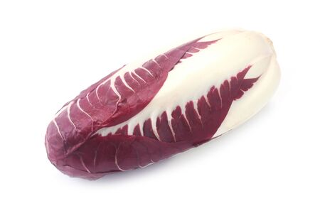 Radicchio Rosso Isolated On White