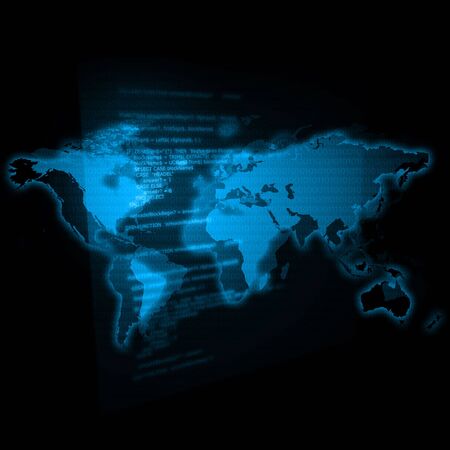 IT World Blueの写真素材