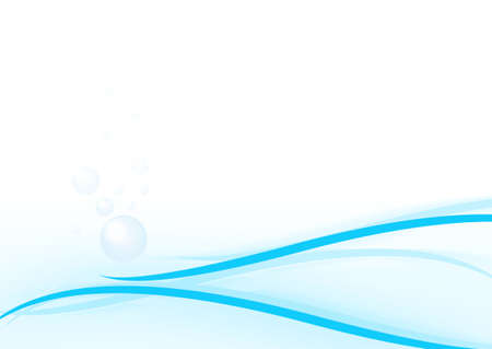 Abstract fresh background with curves and bubbles.の写真素材