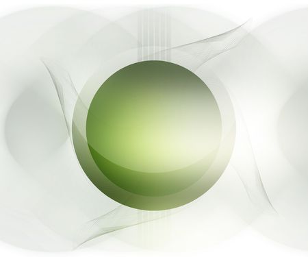 Abstract background / layout with green ball.の写真素材