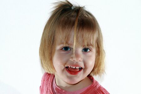 Little girl smiling.の写真素材
