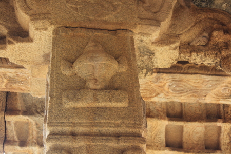 Hampi Vittala Temple lord Vishnu`s Panchajanya shankha conchの写真素材