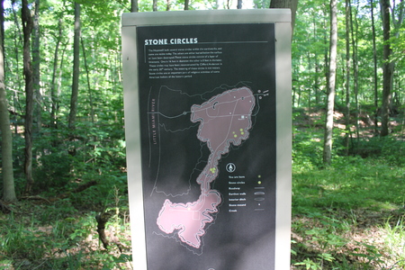 Information Board at Fort Ancientの写真素材