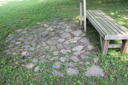 2000 years old Hopewell stone circle at Fort Ancientの写真素材