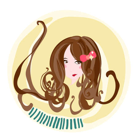 cute womenのイラスト素材