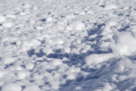 photography of snow details in the mountainの写真素材