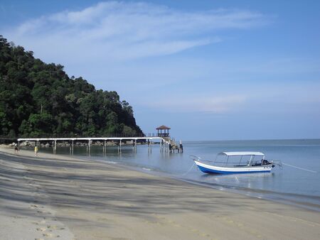 boat at beachのeditorial素材