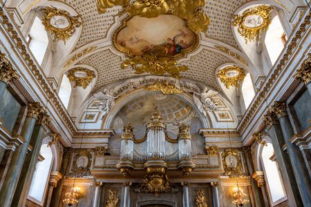 STOCKHOLM, SWEDEN - July 7, 2018 : The beautiful interior of Royal Chapel in the Sweden Royal Palaceのeditorial素材