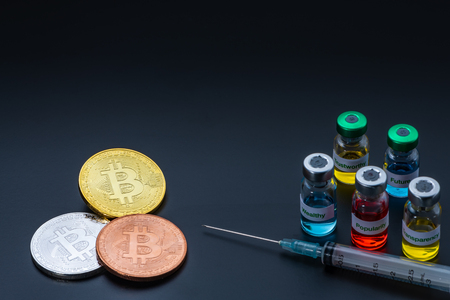 Crypto currency with five attributes make healthier economic society - conceptualの写真素材