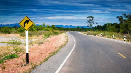 curve roadの写真素材