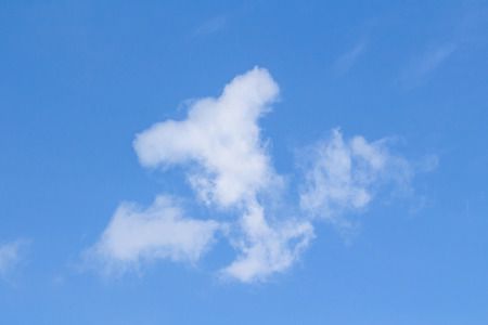 White cloud in the blue sky for backgroundの写真素材
