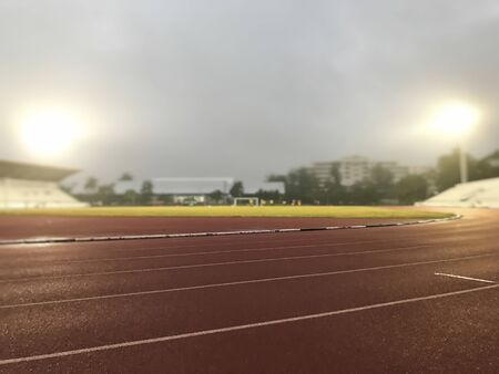 Image of stadium in lights and flashes