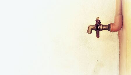 Bronze old iron water tap