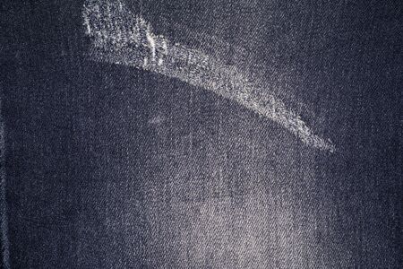 Perspective and closeup view to abstract space of empty light blue natural clean denim texture for...