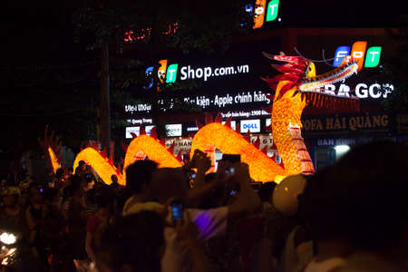 Tuyen Quang, Vietnam September 29, 2017: Mid-Autumn Festival Mid-Autumn Festival of local people in Tuyen Quang province.のeditorial素材