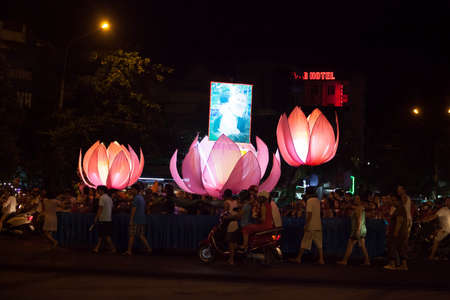 Tuyen Quang, Vietnam September 29, 2017: Mid-Autumn Festival Mid-Autumn Festival of local people in Tuyen Quang province.のeditorial素材