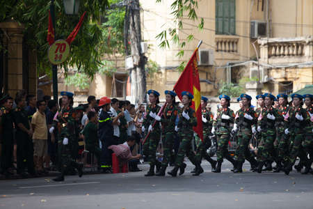 hanoi, vietnam, Sep 2, 2015: parade celebrate Independence Day in Vietnamのeditorial素材