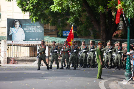 hanoi, vietnam, Sep 2, 2015: parade celebrate Independence Day in Vietnamのeditorial素材
