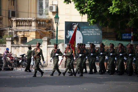 hanoi, vietnam, Sep 2, 2015: parade celebrate Independence Day in Vietnamのeditorial素材