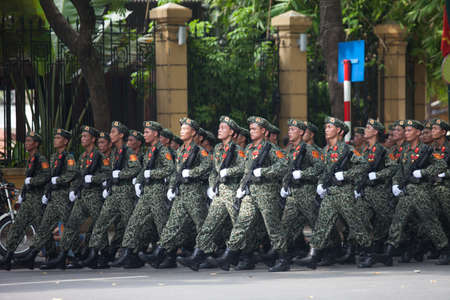 hanoi, vietnam, Sep 2, 2015: parade celebrate Independence Day in Vietnamのeditorial素材