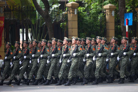 hanoi, vietnam, Sep 2, 2015: parade celebrate Independence Day in Vietnamのeditorial素材