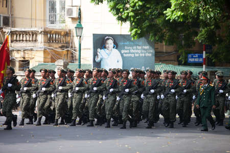 hanoi, vietnam, Sep 2, 2015: parade celebrate Independence Day in Vietnamのeditorial素材