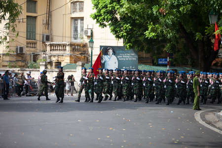 hanoi, vietnam, Sep 2, 2015: parade celebrate Independence Day in Vietnamのeditorial素材