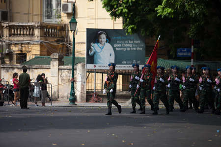 hanoi, vietnam, Sep 2, 2015: parade celebrate Independence Day in Vietnamのeditorial素材