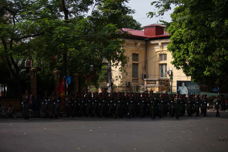 hanoi, vietnam, Sep 2, 2015: parade celebrate Independence Day in Vietnamのeditorial素材