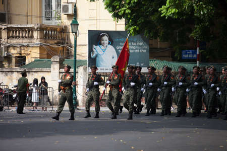 hanoi, vietnam, Sep 2, 2015: parade celebrate Independence Day in Vietnamのeditorial素材