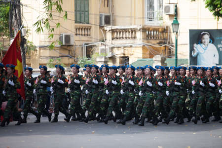 hanoi, vietnam, Sep 2, 2015: parade celebrate Independence Day in Vietnamのeditorial素材