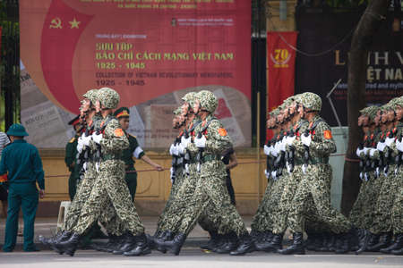 hanoi, vietnam, Sep 2, 2015: parade celebrate Independence Day in Vietnamのeditorial素材
