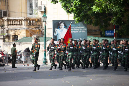 hanoi, vietnam, Sep 2, 2015: parade celebrate Independence Day in Vietnamのeditorial素材