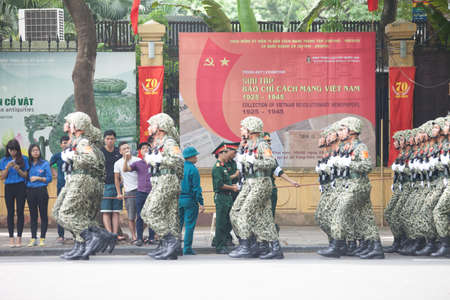 hanoi, vietnam, Sep 2, 2015: parade celebrate Independence Day in Vietnamのeditorial素材