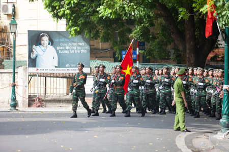 hanoi, vietnam, Sep 2, 2015: parade celebrate Independence Day in Vietnamのeditorial素材