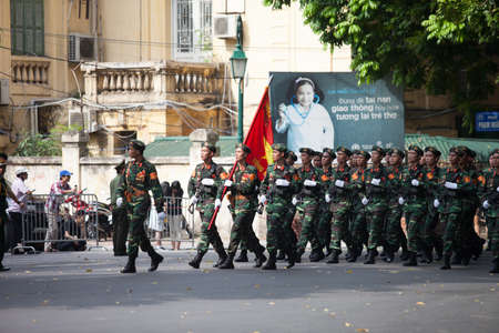 hanoi, vietnam, Sep 2, 2015: parade celebrate Independence Day in Vietnamのeditorial素材