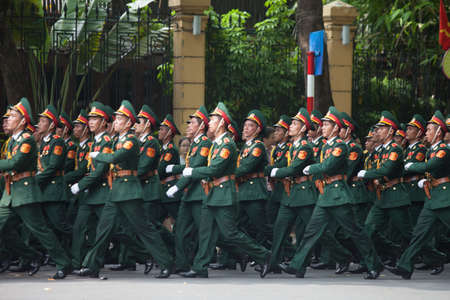 hanoi, vietnam, Sep 2, 2015: parade celebrate Independence Day in Vietnamのeditorial素材