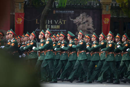 hanoi, vietnam, Sep 2, 2015: parade celebrate Independence Day in Vietnamのeditorial素材