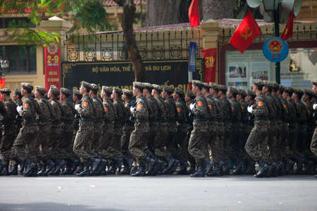 hanoi, vietnam, Sep 2, 2015: parade celebrate Independence Day in Vietnamのeditorial素材