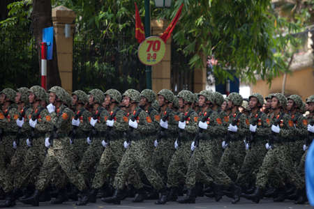 hanoi, vietnam, Sep 2, 2015: parade celebrate Independence Day in Vietnamのeditorial素材