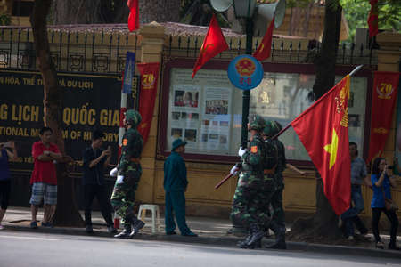 hanoi, vietnam, Sep 2, 2015: parade celebrate Independence Day in Vietnamのeditorial素材