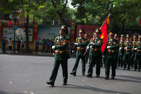 hanoi, vietnam, Sep 2, 2015: parade celebrate Independence Day in Vietnamのeditorial素材