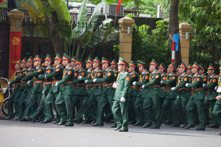 hanoi, vietnam, Sep 2, 2015: parade celebrate Independence Day in Vietnamのeditorial素材