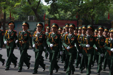 hanoi, vietnam, Sep 2, 2015: parade celebrate Independence Day in Vietnamのeditorial素材