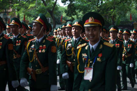 hanoi, vietnam, Sep 2, 2015: parade celebrate Independence Day in Vietnamのeditorial素材